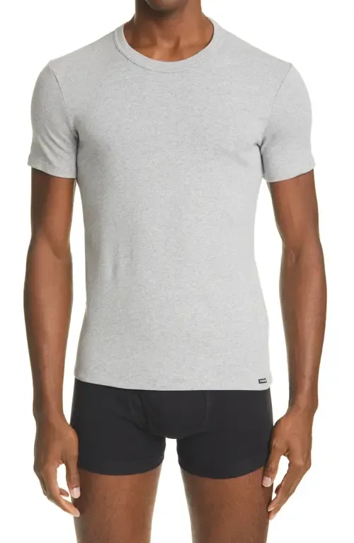 Cotton Jersey Crewneck T-Shirt by TOM FORD