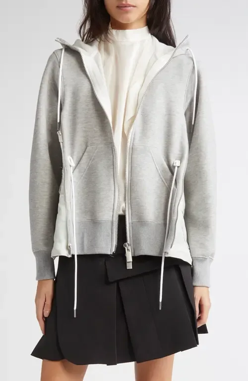 Sponge Sweat x Nylon Twill Hoodie by Sacai