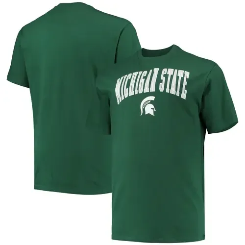 Champion Green Michigan State Spartans Arch Over Wordmark T-Shirt by Champion