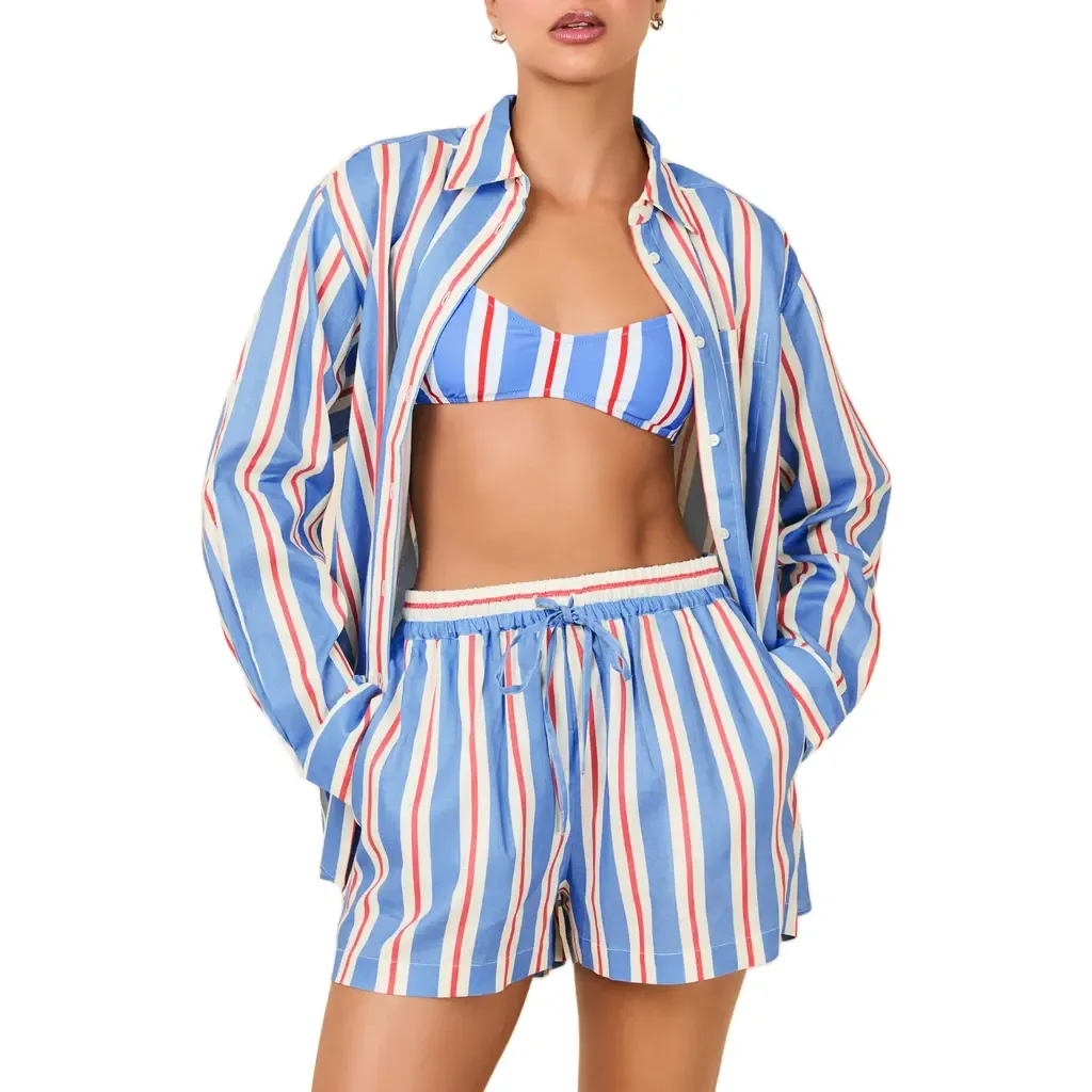 The Avril Cotton Button-Up Shirt by Solid & Striped