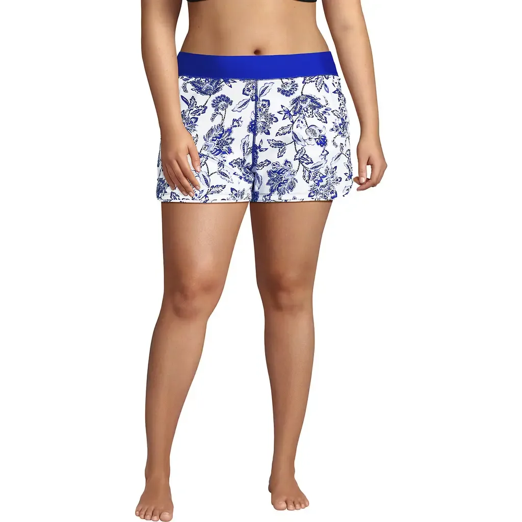 SunShade UPF 50 3" Board Shorts with Panty by Lands' End