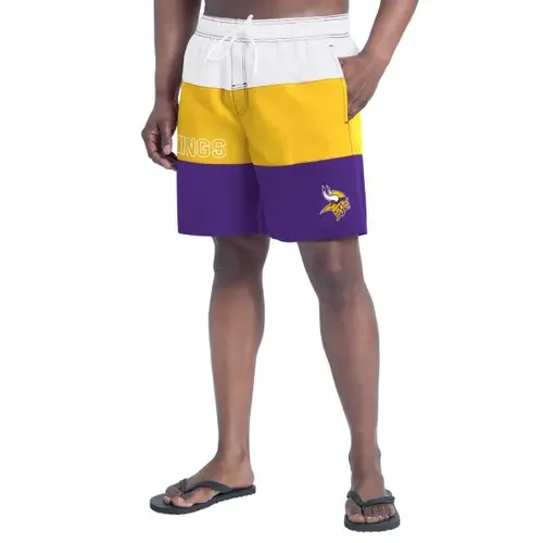 G-III Sports by Carl Banks Purple/Gold Minnesota Vikings Sunrise Volley Swim Shorts by G-III SPORTS BY CARL BANKS