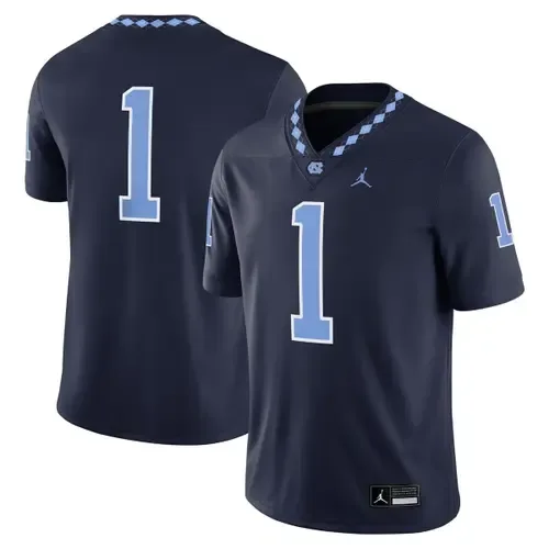 Jordan Brand #1 Navy North Carolina Tar Heels Alternate Game Jersey by Jordan Brand
