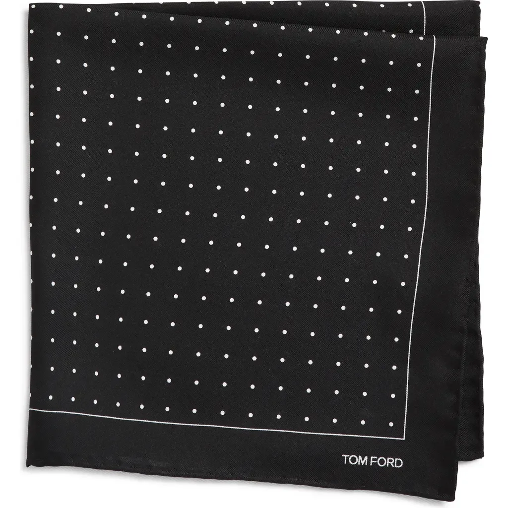 Polka Dot Mulberry Silk Pocket Square by TOM FORD