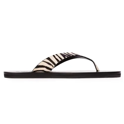 Bae Ponyhair Flip Flop by BLACK SUEDE STUDIO