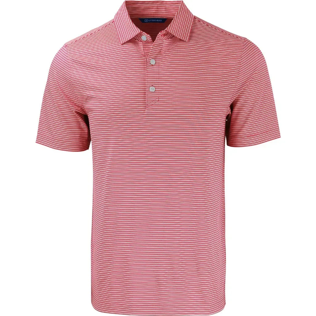Forge Double Stripe Recycled Blend Polo by Cutter & Buck