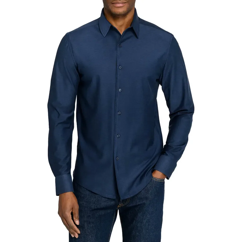 Solid Mapleton Luxe Cross Dyed Long Sleeve Shirt by Brooklyn Brigade