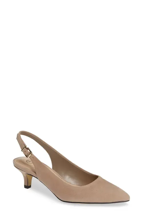 Scarlette Kitten Heel Slingback Pump