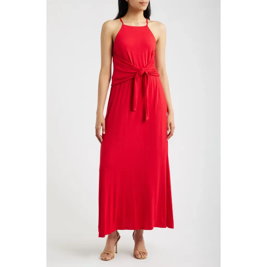 Wrap Apron Maxi Dress by Loveappella