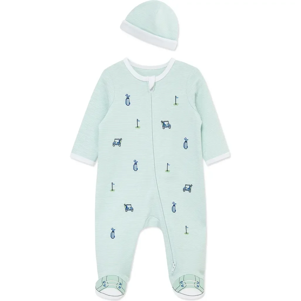 Golf Cotton Footie & Hat Set by Little Me
