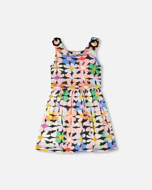 Sleeveless Flowers Dress by Deux par Deux