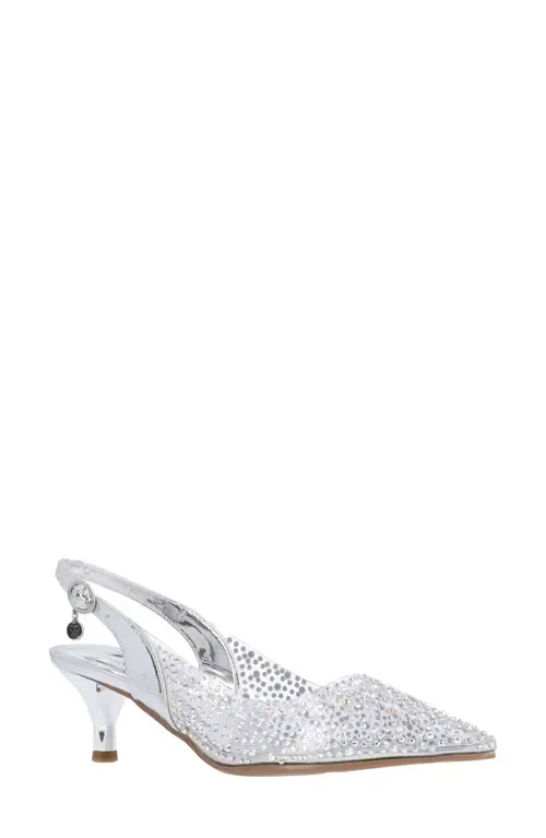 Ferryanne Slingback Pointed Toe Kitten Heel Pump by J. Reneé