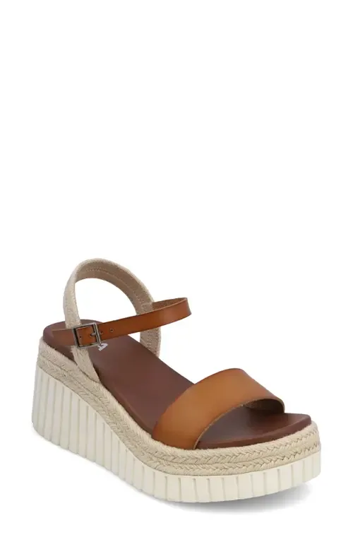 Yanis Ankle Strap Platform Wedge Sandal by MIA