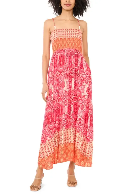 Mixed Print Maxi Sundress by Vince Camuto