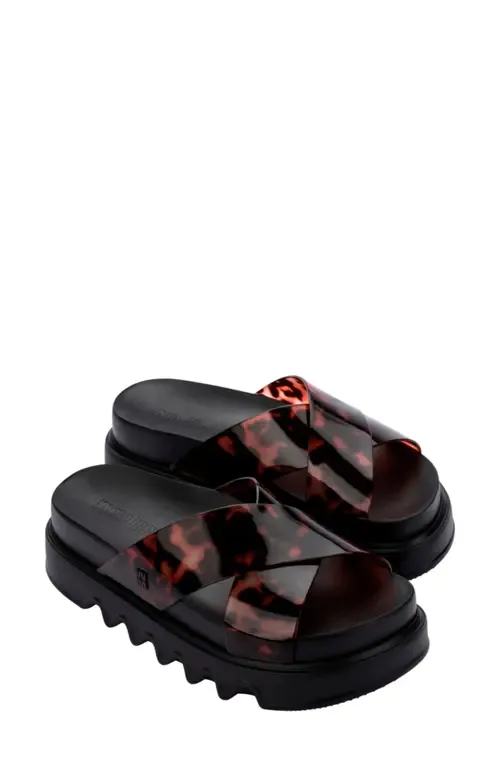 Cozy Cross Platform Slide Sandal