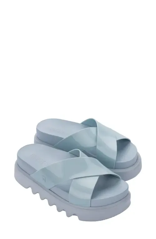 Cozy Cross Platform Slide Sandal