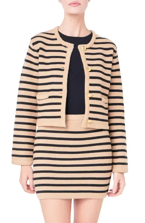 Stripe Cardigan by English Factory