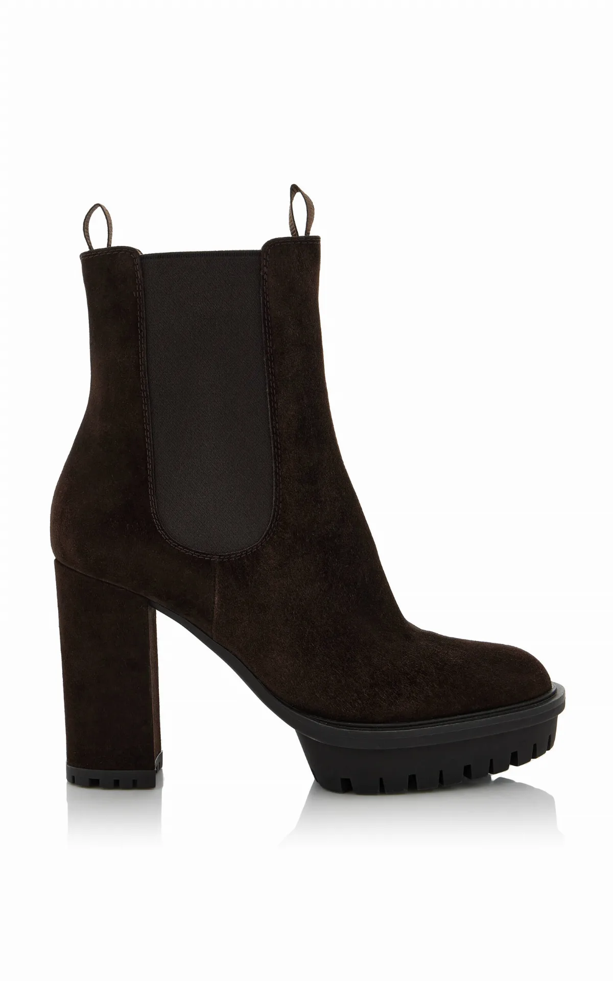 Barrie Suede Platform Boots by Gianvito Rossi