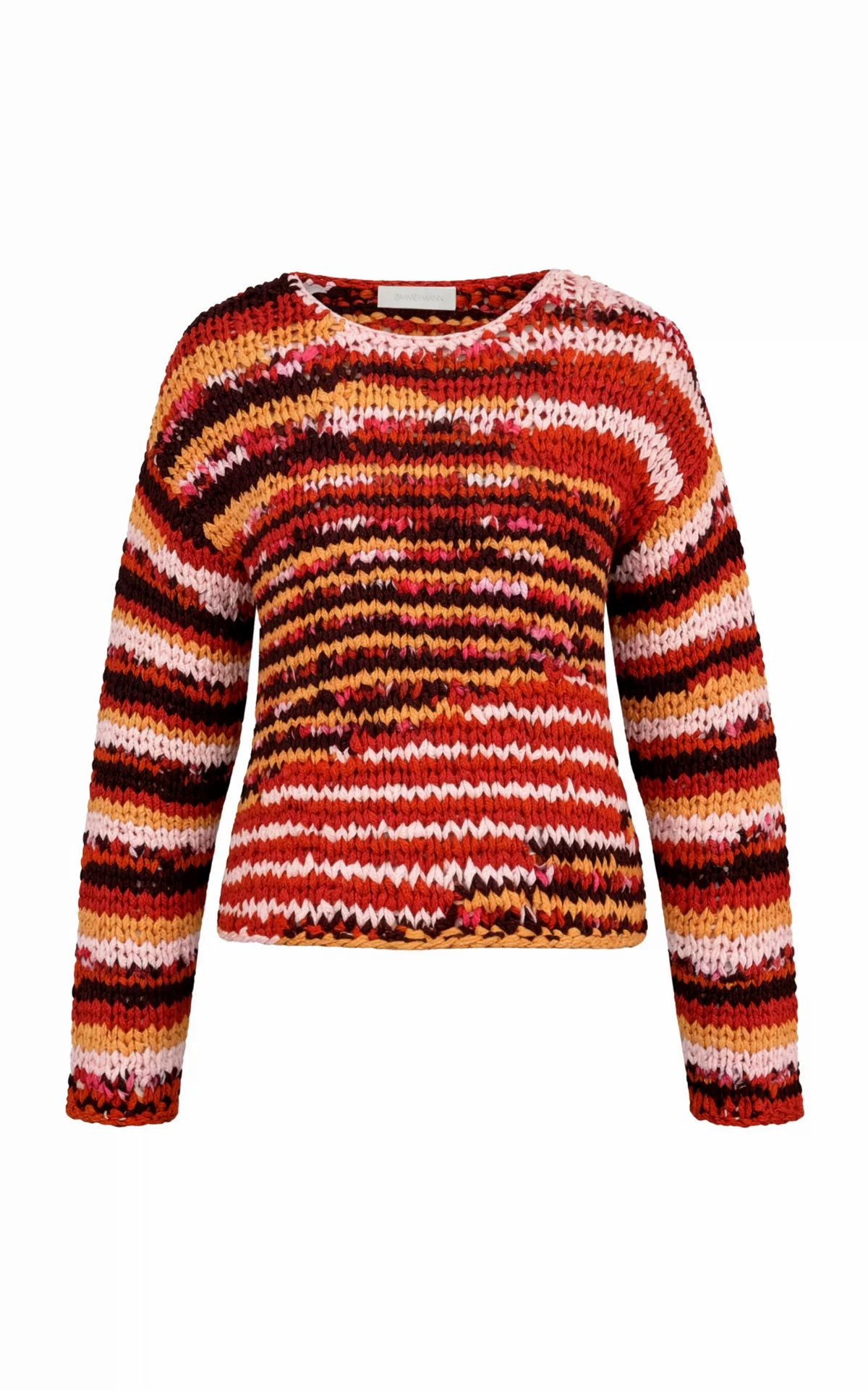 Luna Ribbon Knit Cotton Sweater by Zimmermann
