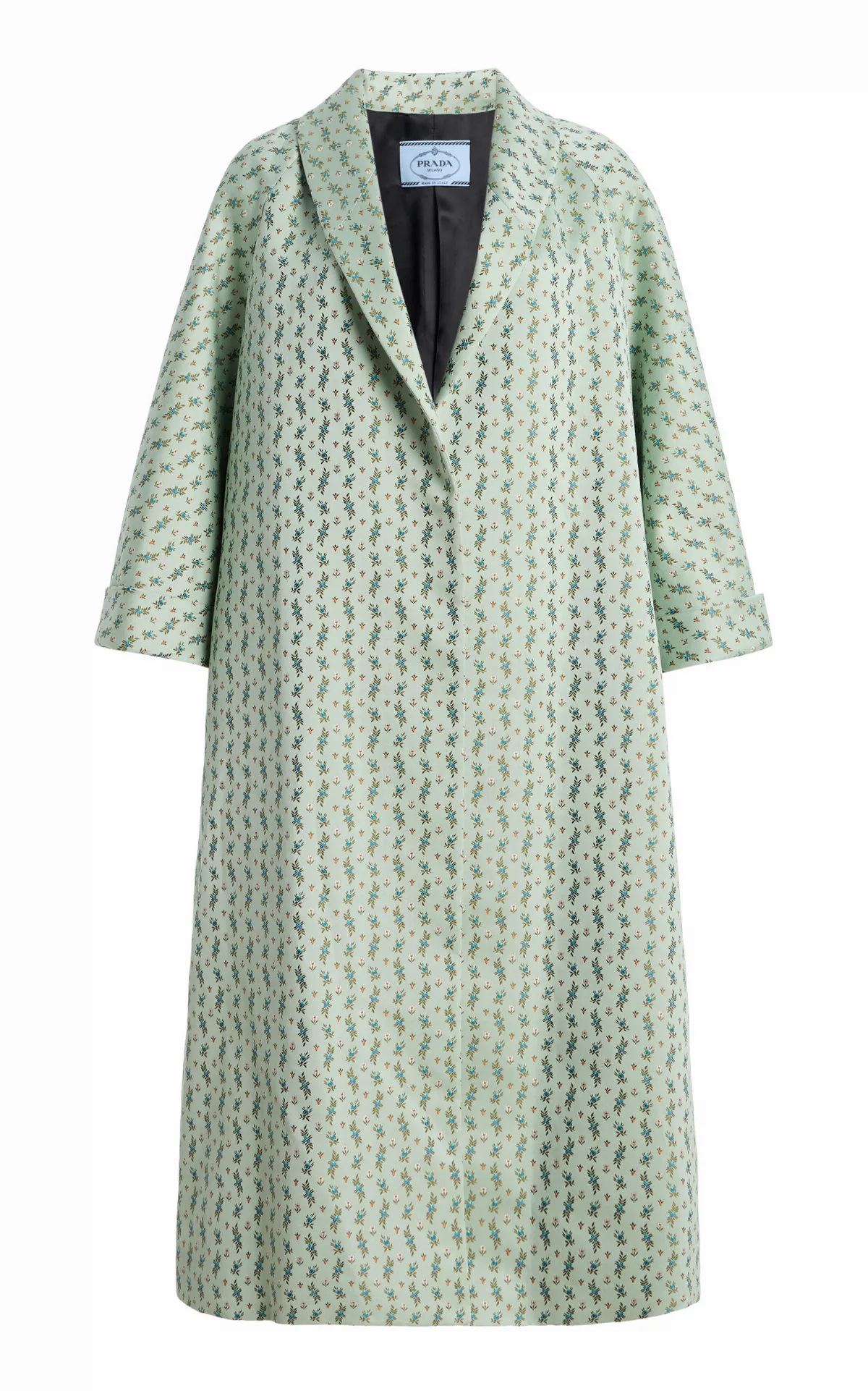 Printed Cotton-Blend Coat by Prada