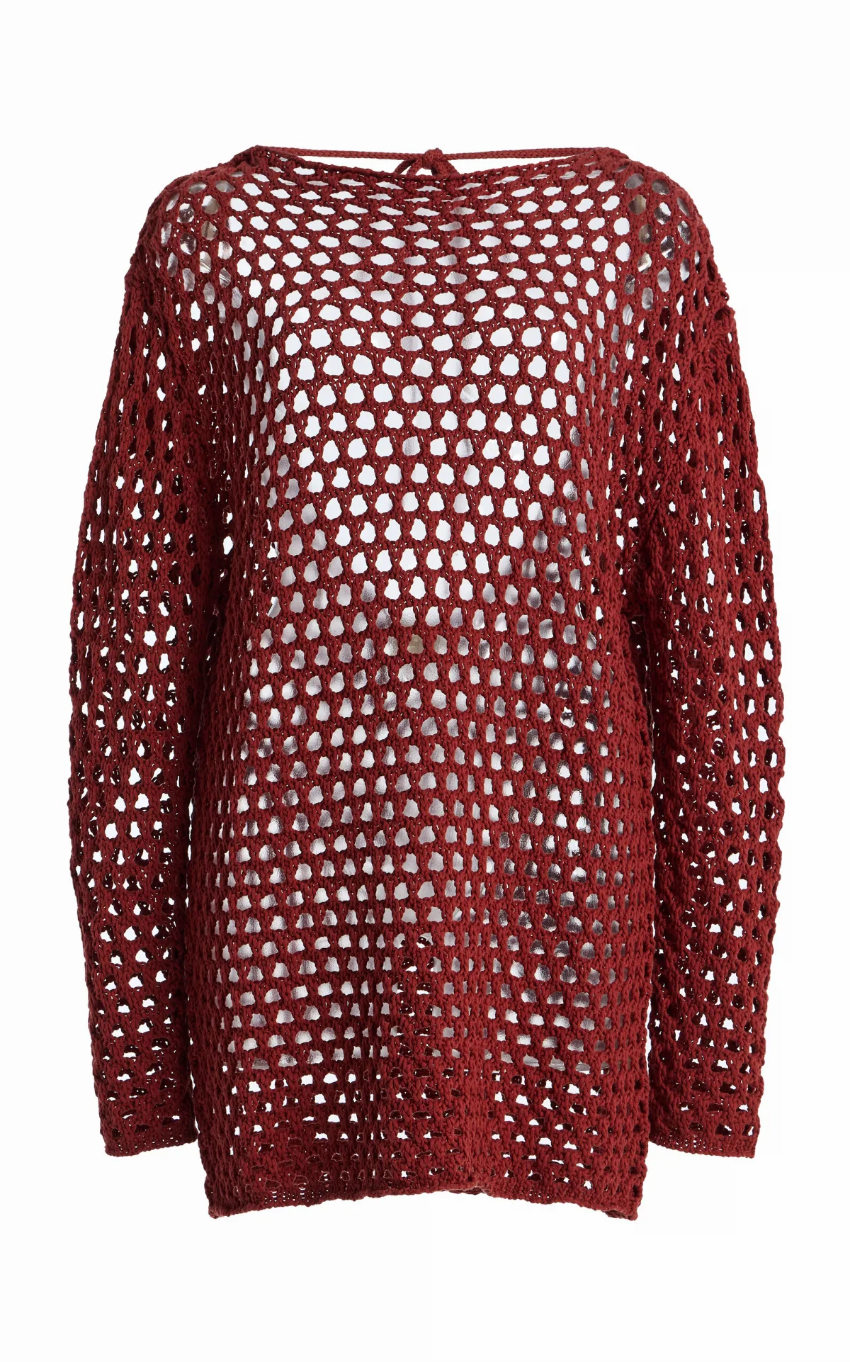Crocheted Cotton-Linen Mini Tunic Dress by Zulu & Zephyr