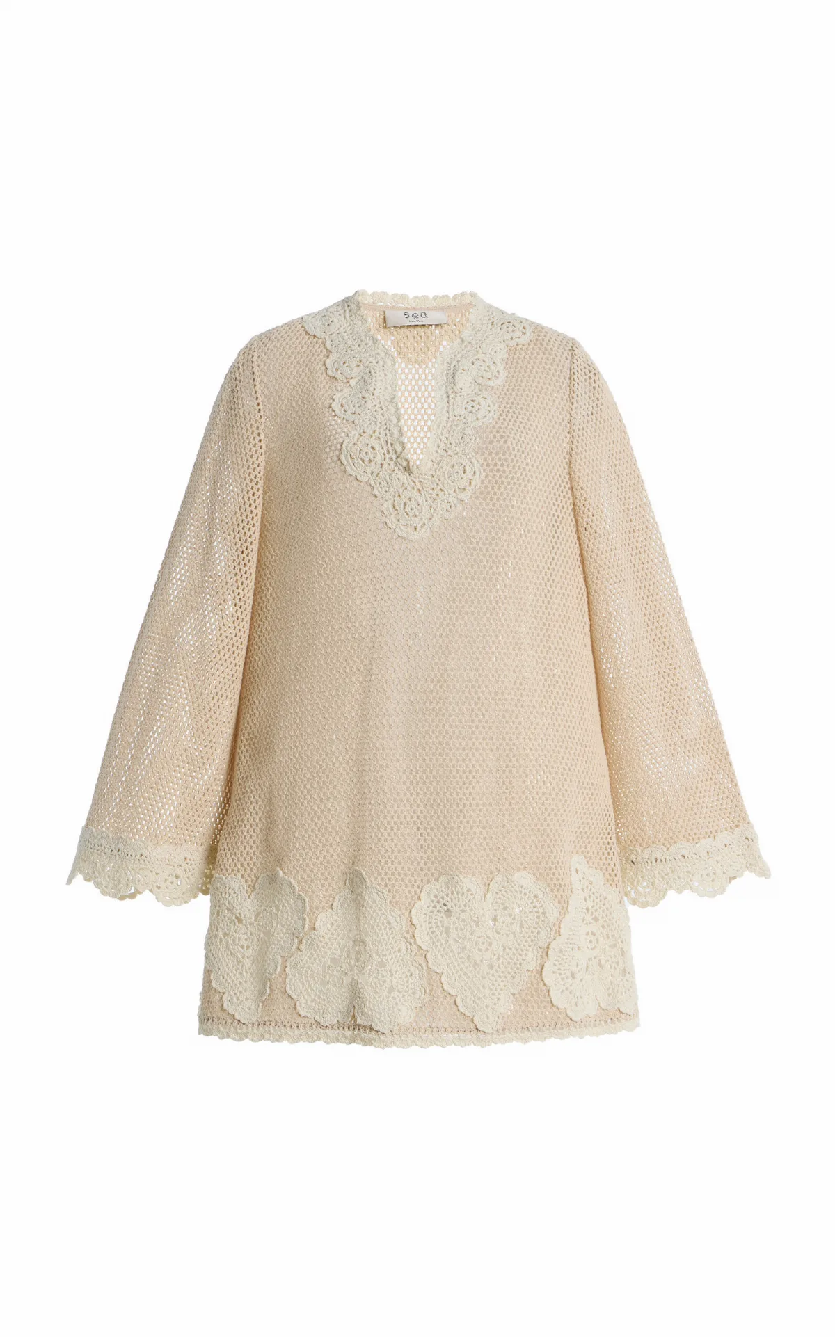 Madelyn Crocheted Cotton Tunic by Sea