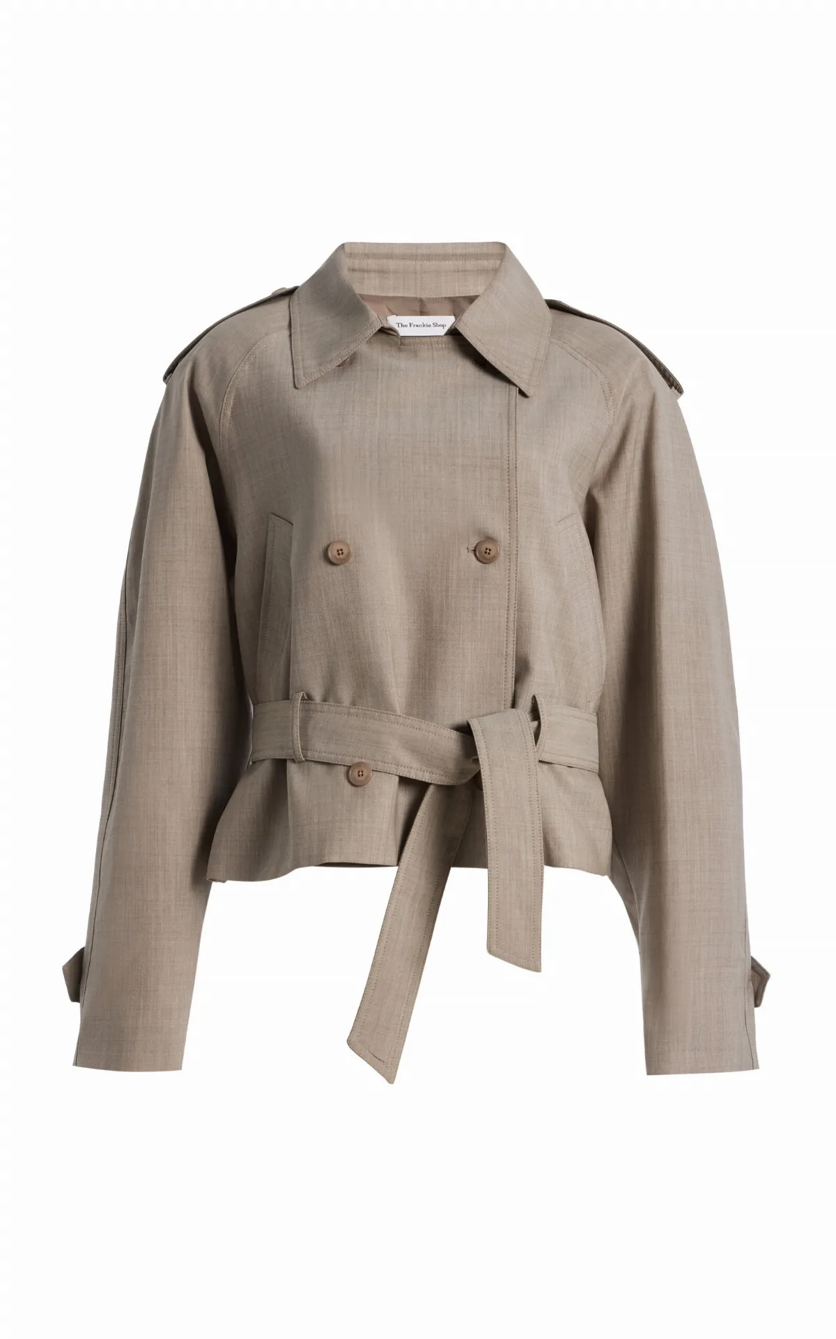 Stan Cropped Trench Coat by The Frankie Shop