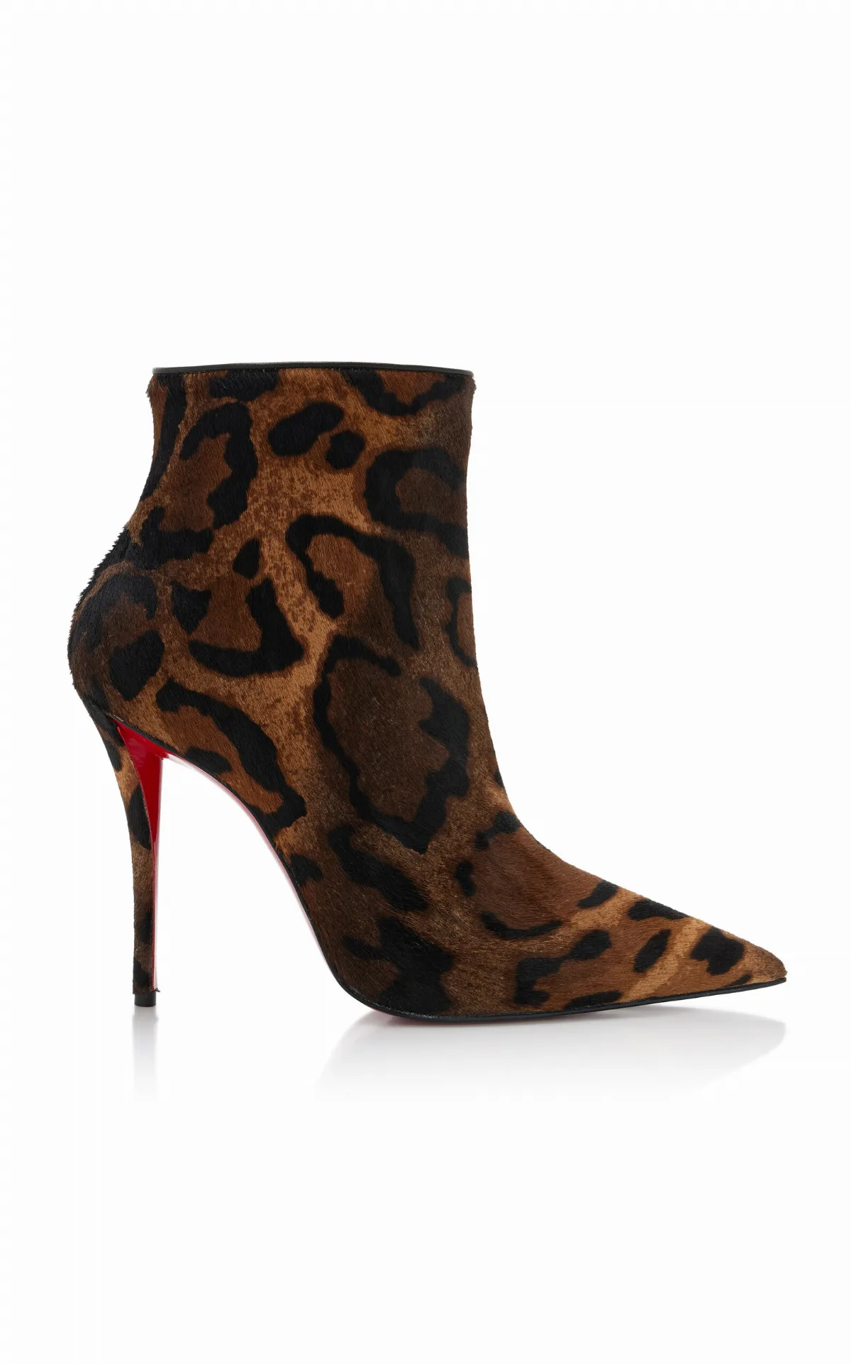 Miss Z 100mm Leopard Pony Hair Ankle Boots by Christian Louboutin