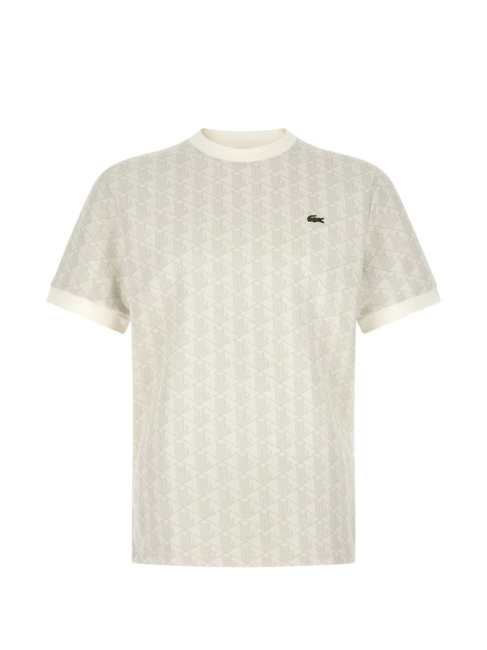 Monogram-Jacquard T-Shirt by Lacoste