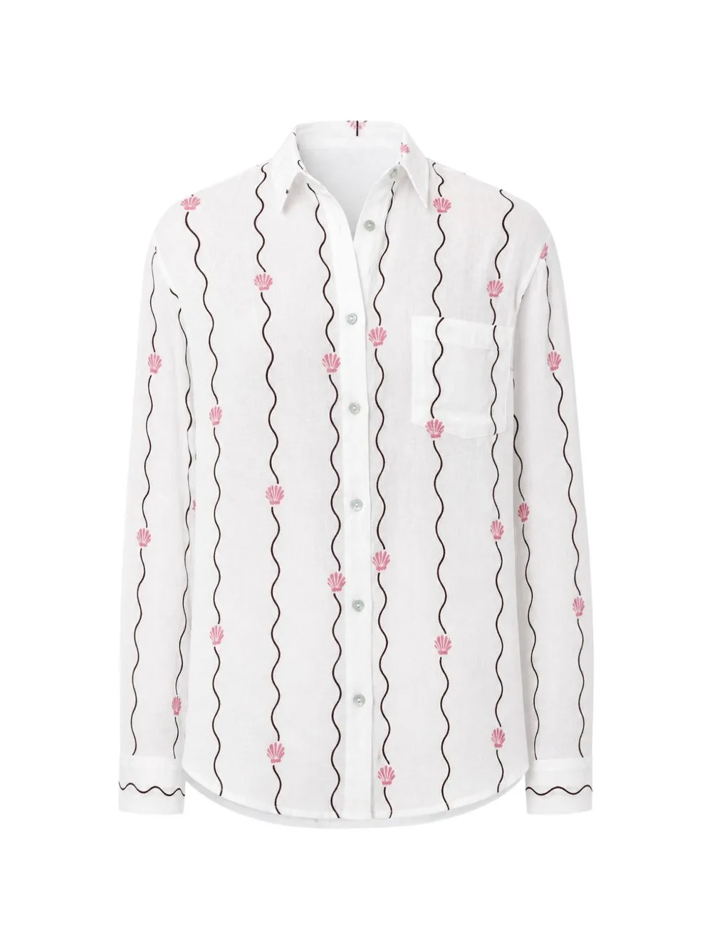 Charli Striped Seashells Shirt