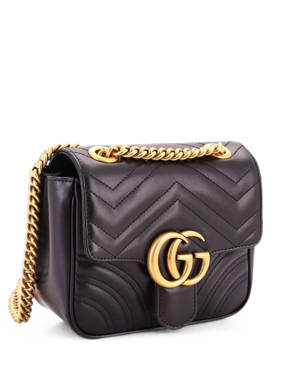 GG Marmont Square Flap Bag Matelasse Leather Mini Crossbody Bag
