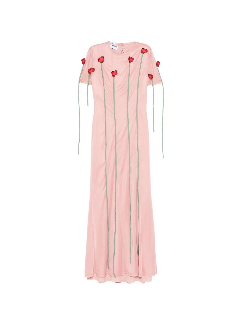 Lightweight Jersey Dress with Flowers by Moschino