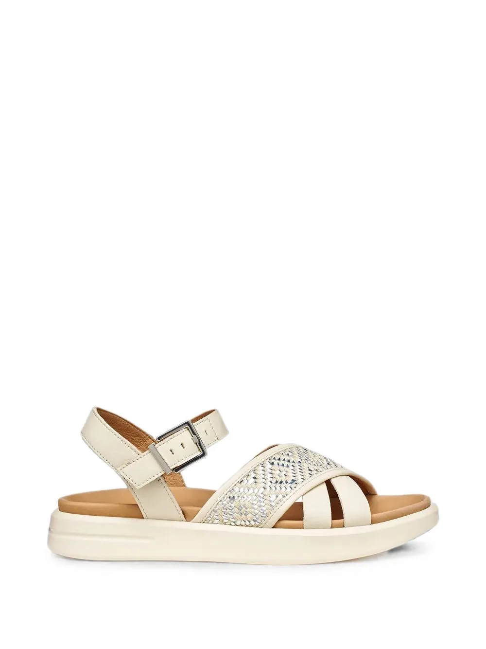 Xand 2S Woven-Panel Buckled Sandals by Geox