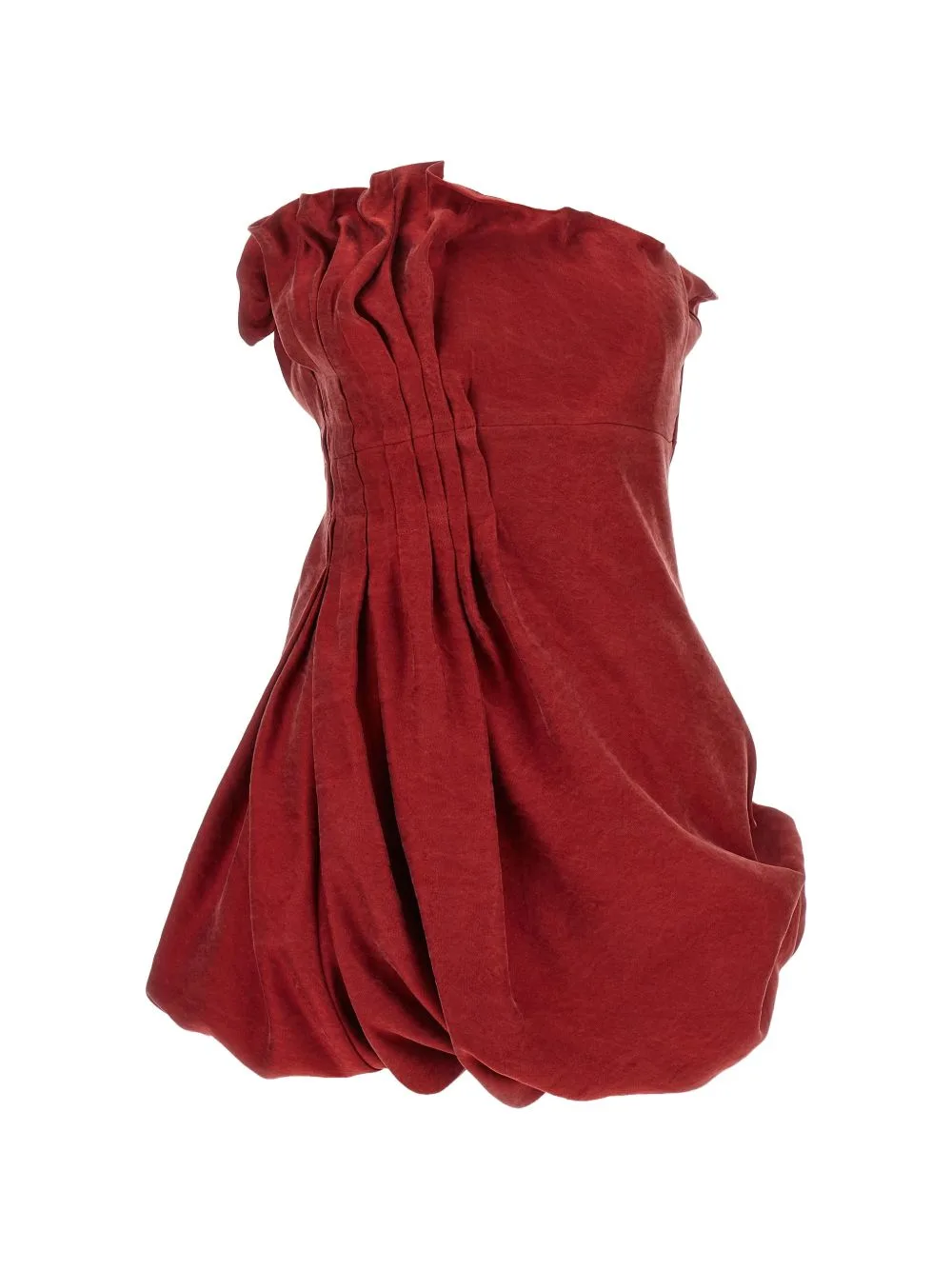 Pleated Asymmetrical Mini Dress by Magda Butrym