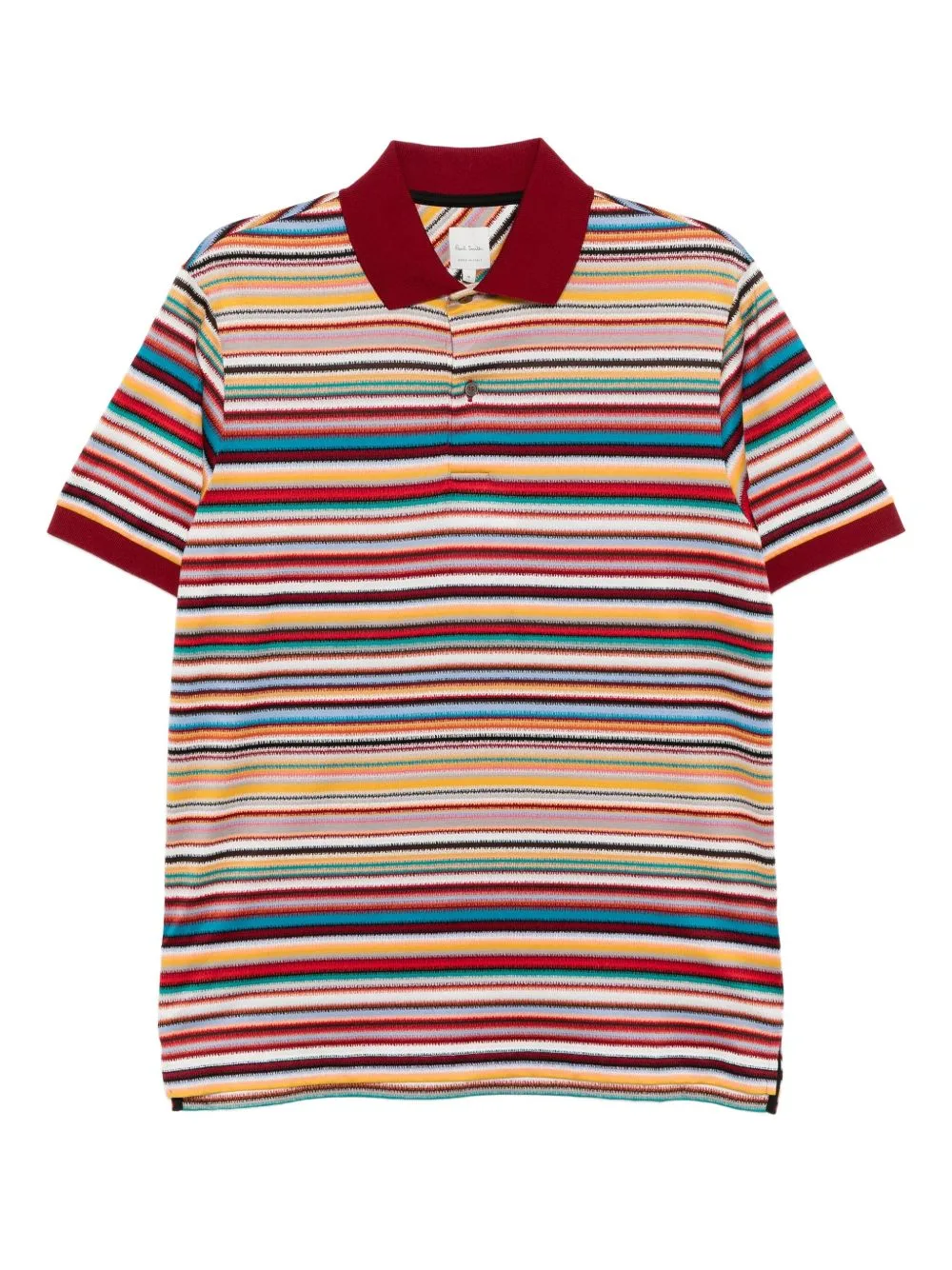 Striped Cotton Polo Shirt