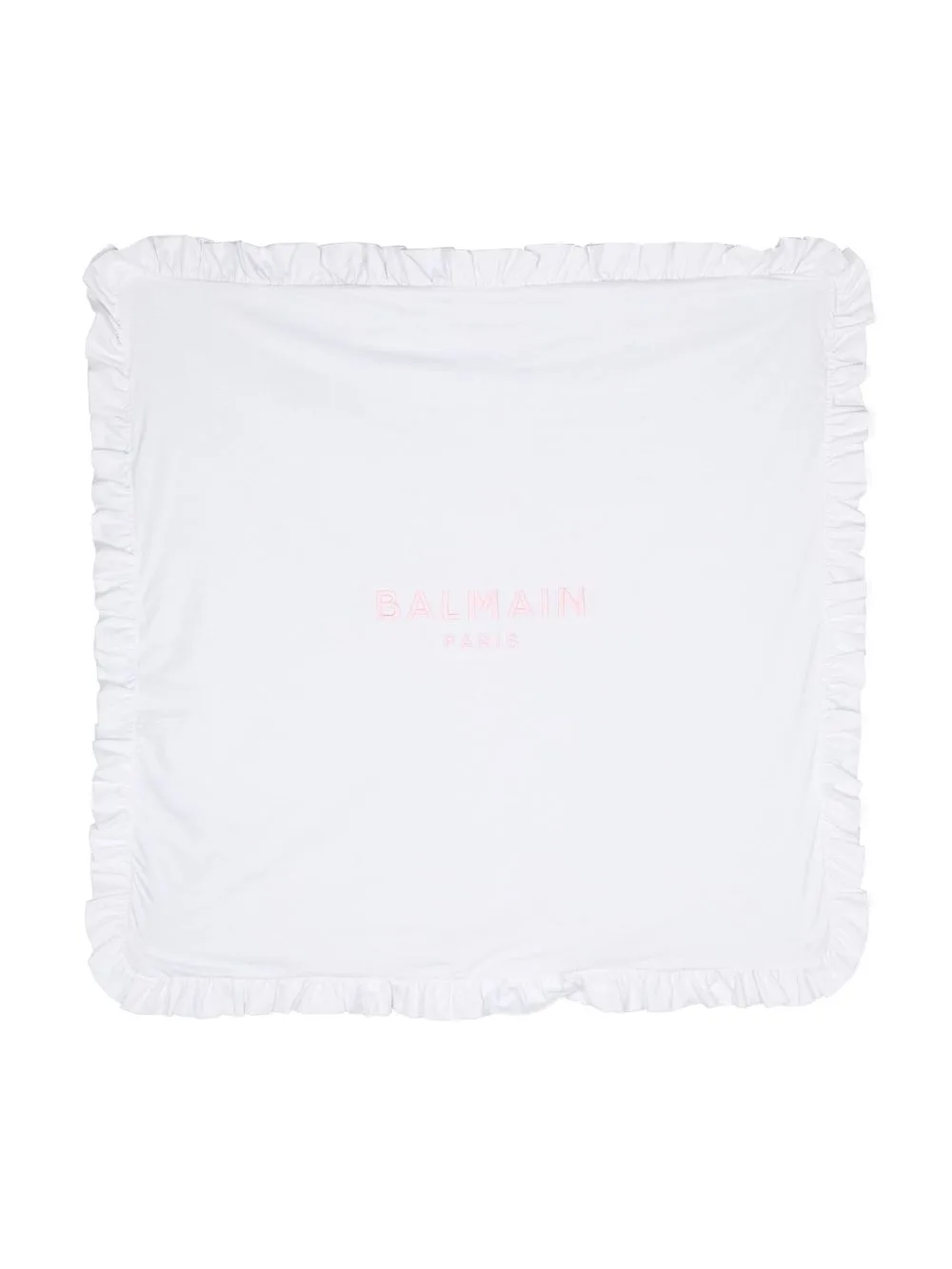 Logo-Embroidered Cotton Blanket by Balmain Kids