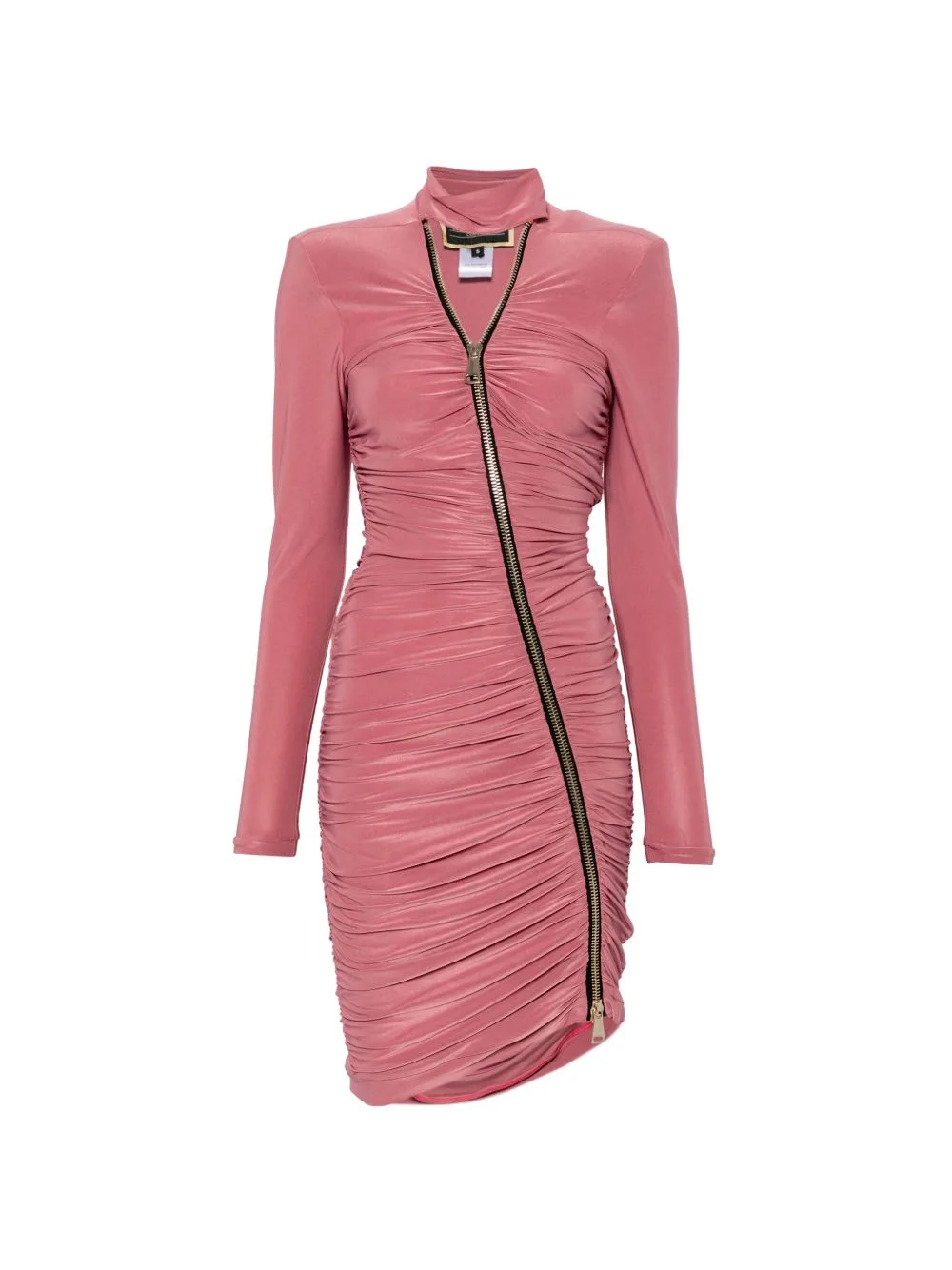 Ruched Zipped Mini Dress by MITILIANE COUTURE