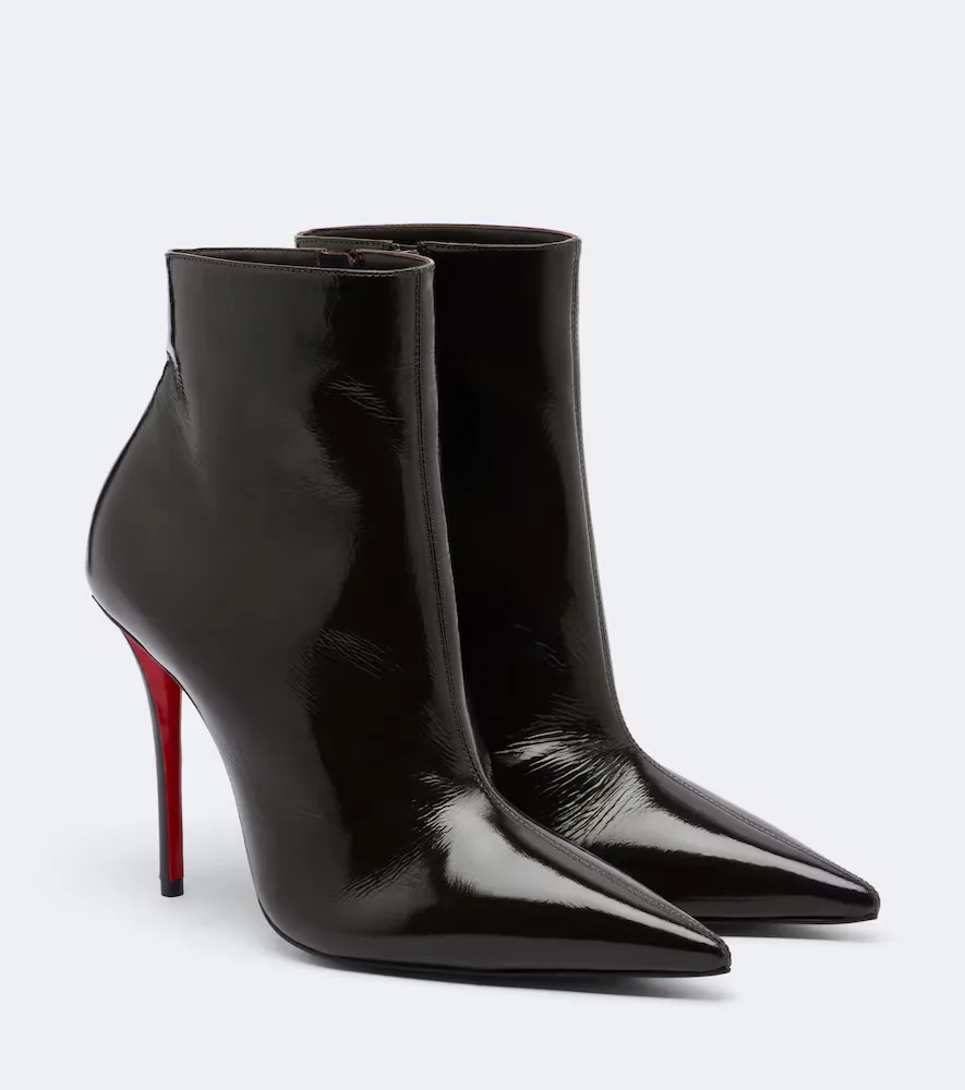 Miss Z Patent Leather Ankle Boots by Christian Louboutin