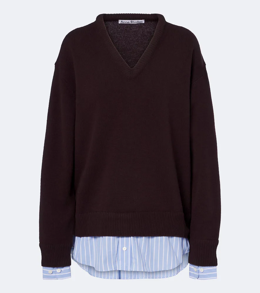 Layered Wool Sweater by Acne Studios