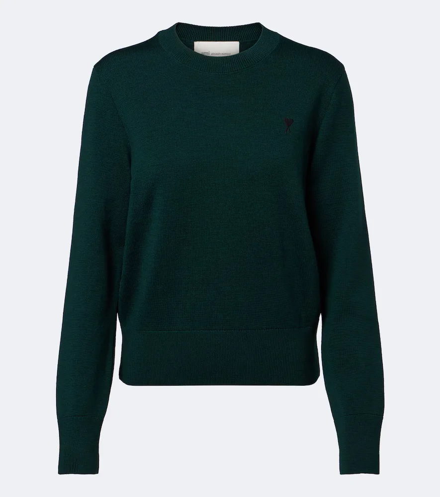 Ami De Coeur Virgin Wool Sweater by Ami Paris