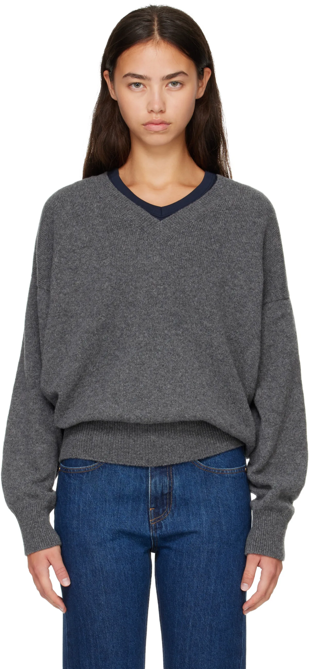 Innes Slouch V-Neck Sweater