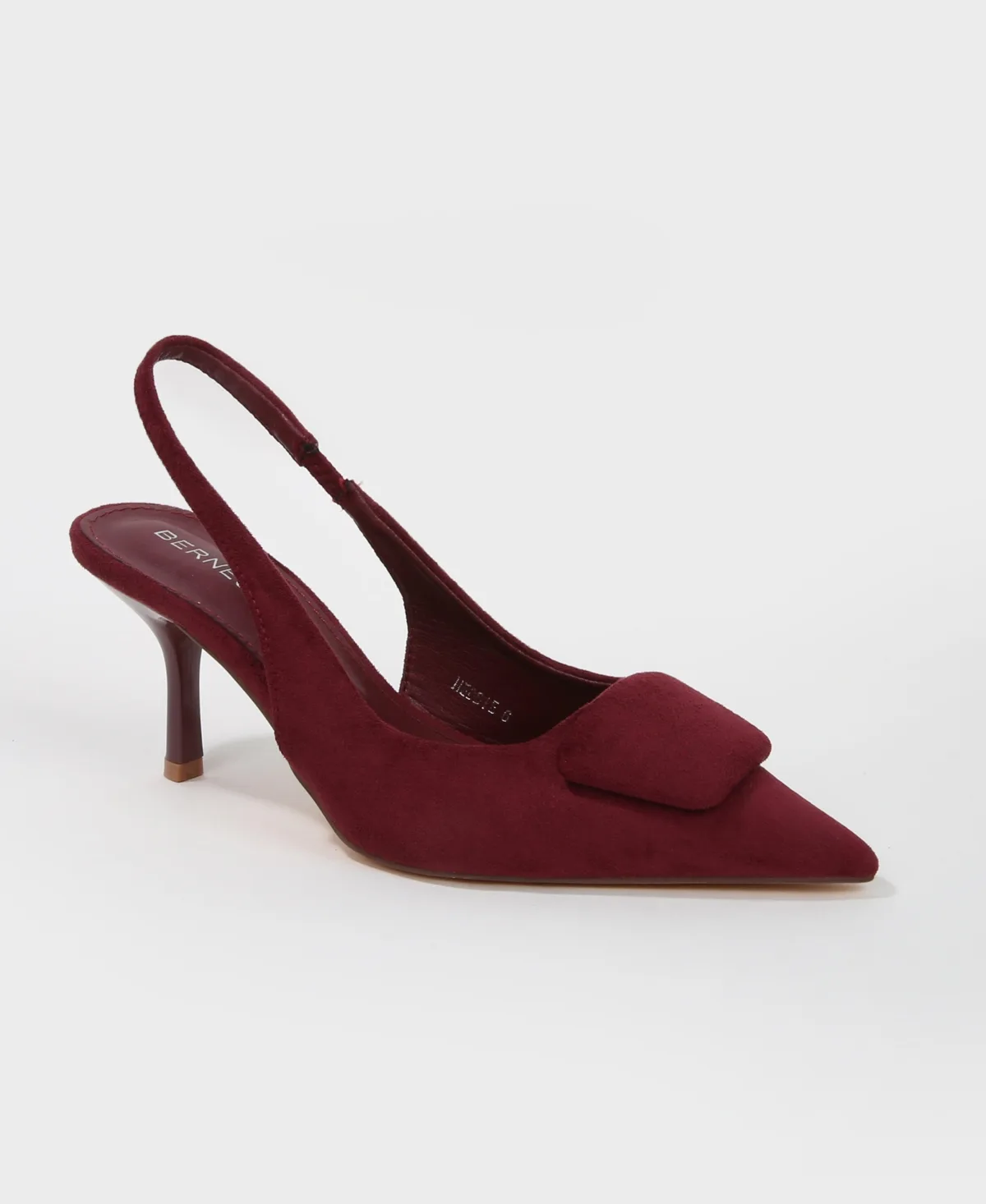 Heddie Faux Suede Slingback Kitten Heels by Berness