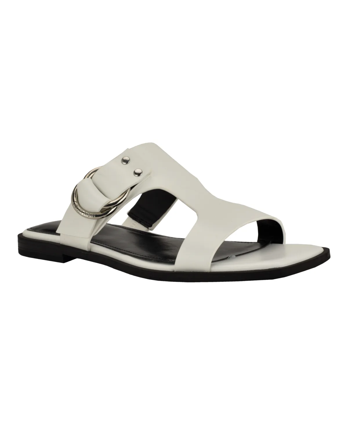 Meritt Leather Flat Slip-On Sandals