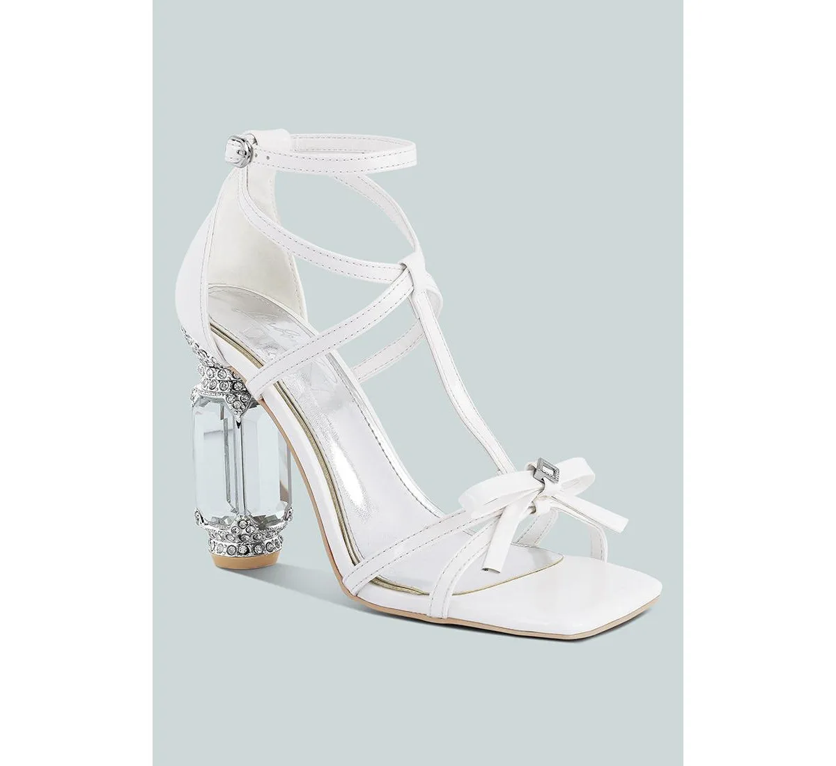 Affluence Jeweled High Heel Sandals by London Rag