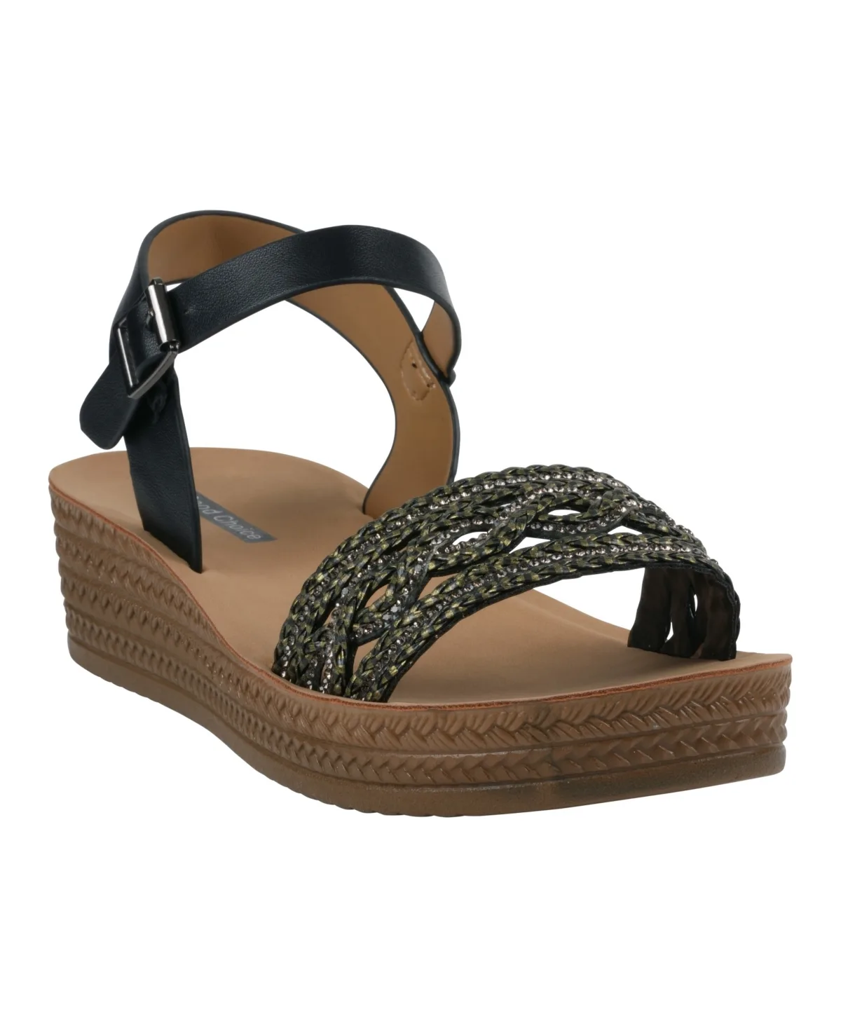 Fay Embellished Wedge Sandals by Gc Shoes