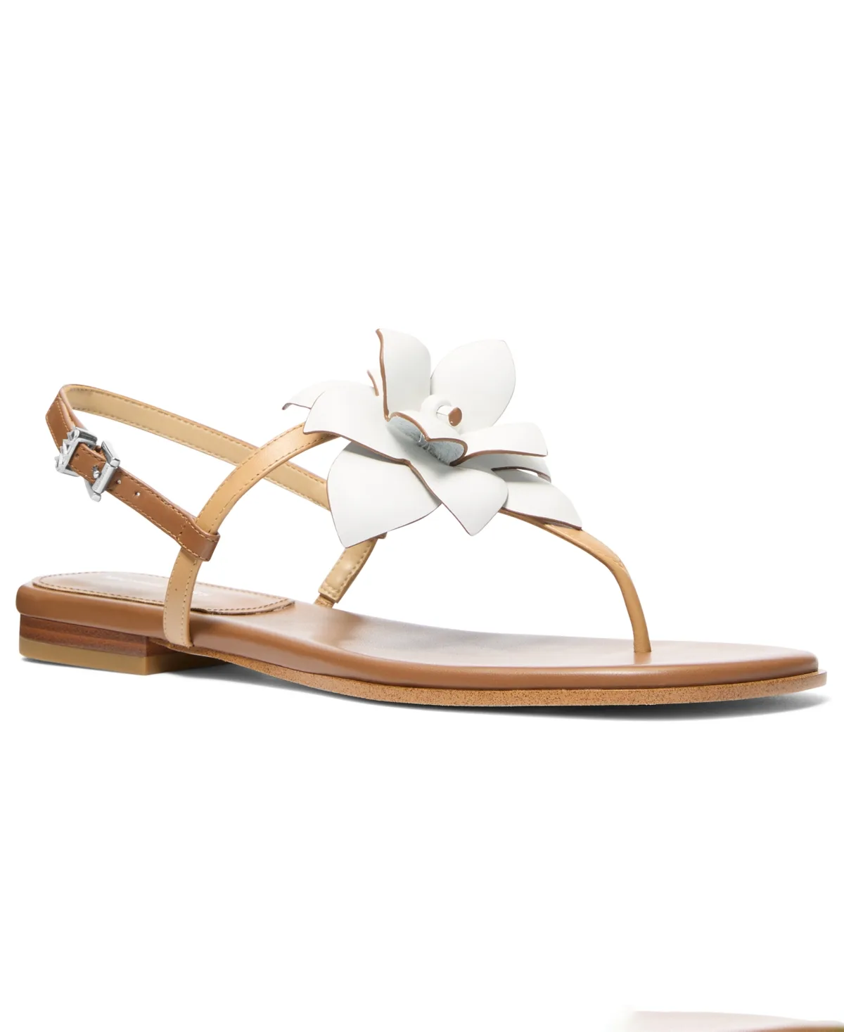 Jacie Buckle Flat Sandals by Michael Kors