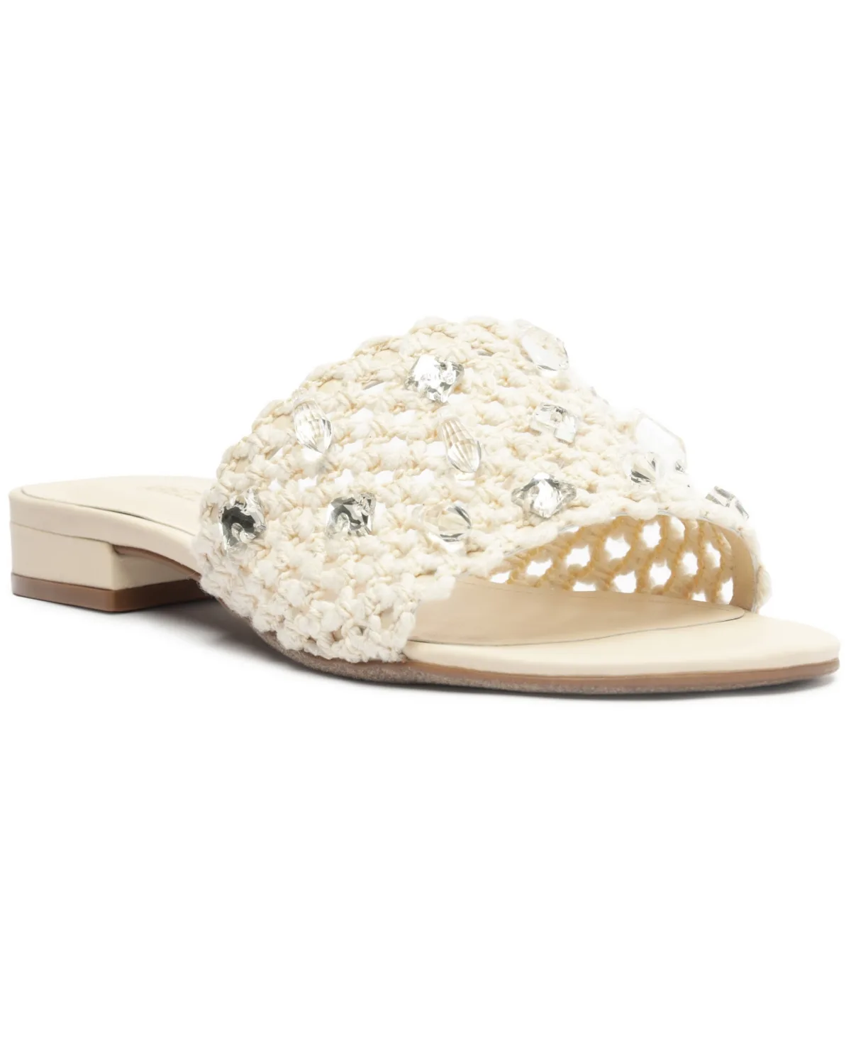 Briella Round Toe Flat Sandals by Arezzo
