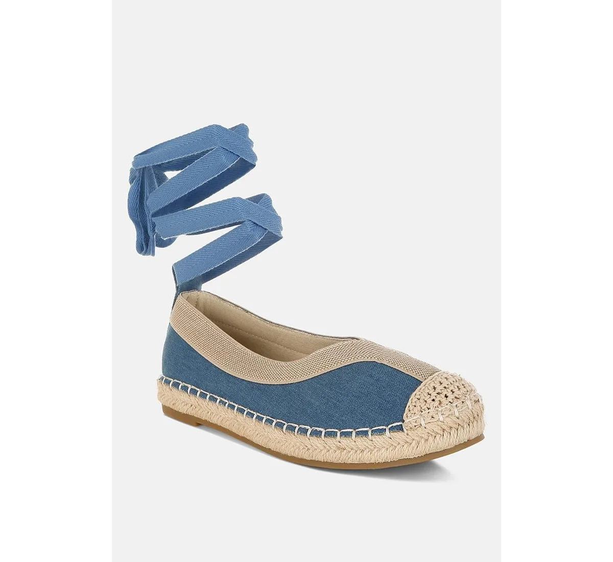 Nalya Detachable Lace Up Espadrille Sandals by London Rag