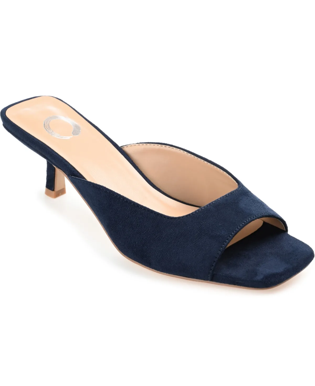 Larna Square Toe Slip on Kitten Heels by Journee Collection