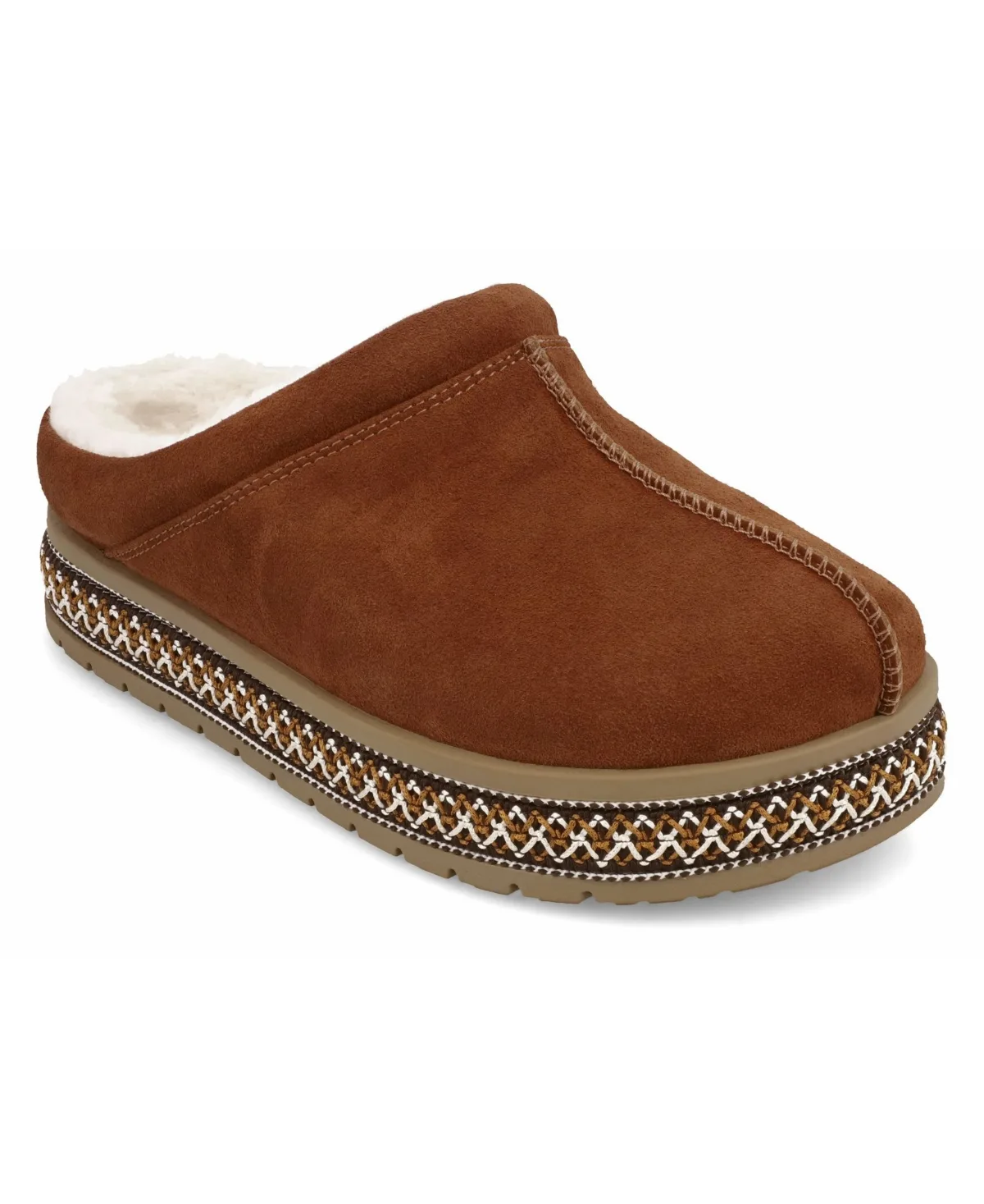 Villas Suede Slip-On Clog Slippers by Mia
